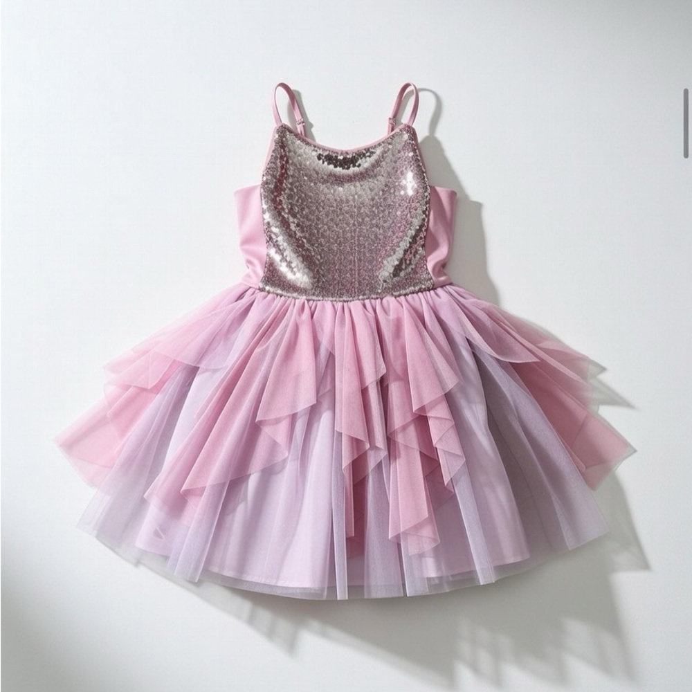 Cat & Jack Pink and Silver Dance Costume